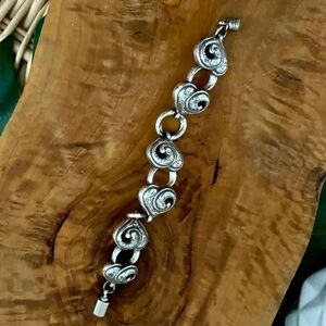 Brighton Vintage retired Penelope Heart bracelet altered with magnetic closure
